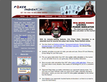 Tablet Screenshot of pokerindicator.com